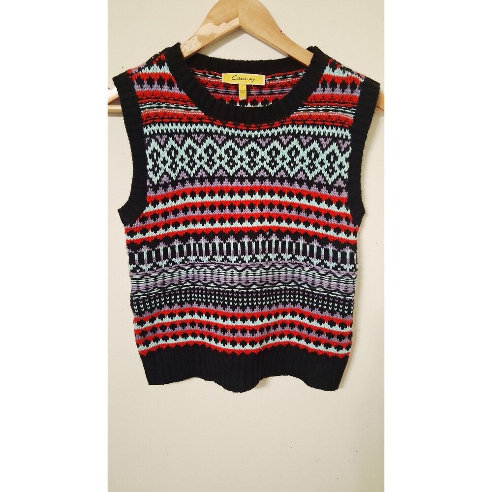 $59 Circus NY Women’s Multicolor Vest Size S NWOT